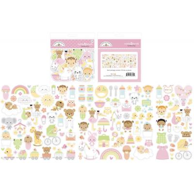 Doodlebug Baby Girl Die Cuts - Odds & Ends